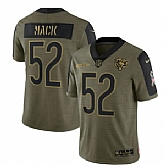 Nike Chicago Bears 52 Khalil Mack 2021 Olive Salute To Service Limited Jersey Dyin,baseball caps,new era cap wholesale,wholesale hats